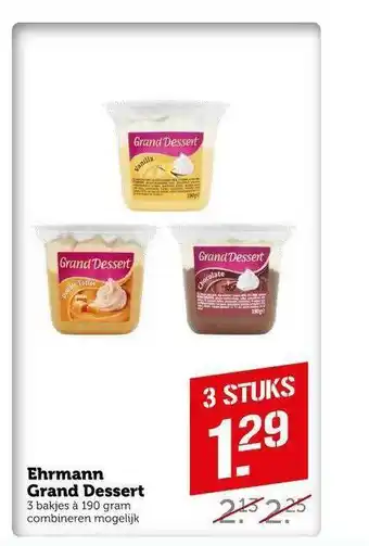 CoopCompact Ehrmann Grand Dessert aanbieding