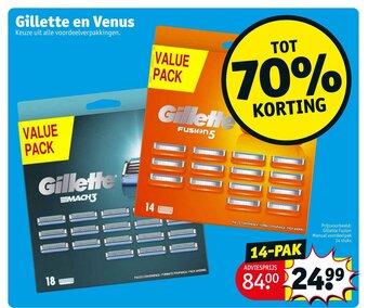 Kruidvat Gillette en Venus aanbieding