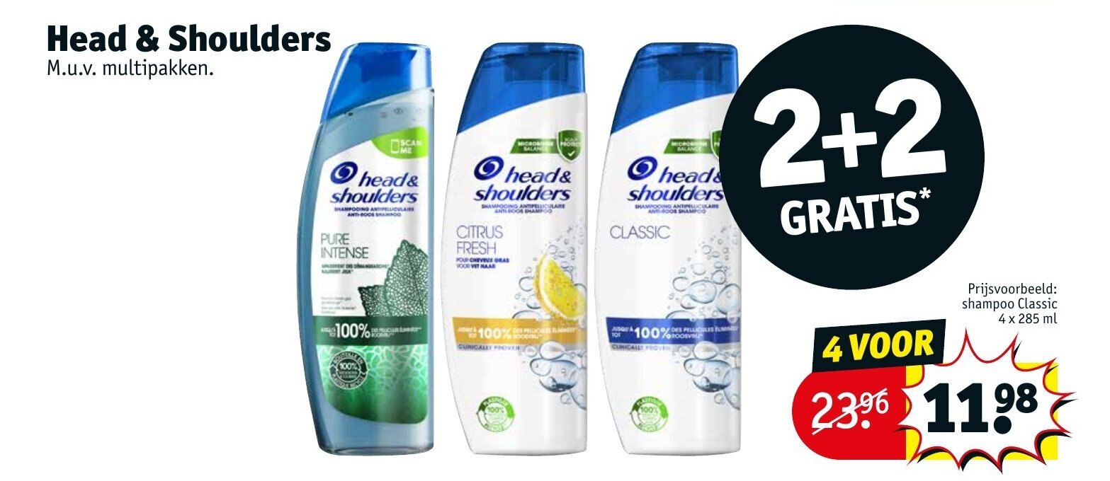 Head & Shoulders aanbieding bij Kruidvat