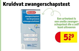 Kruidvat Zwangerschapstest aanbieding