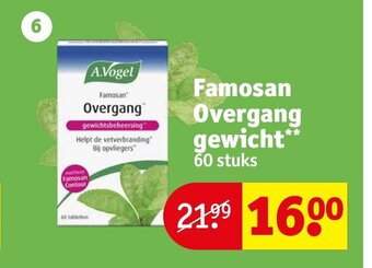 Kruidvat Famosan Overgang gewicht* aanbieding