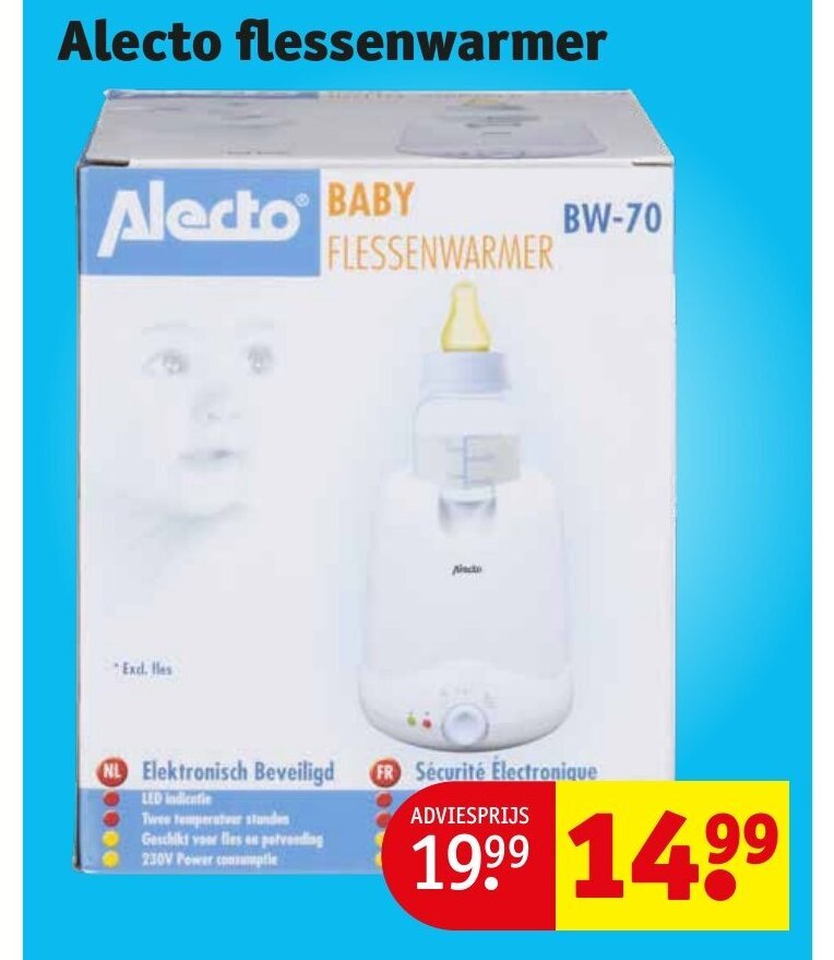 Alecto flessenwarmer aanbieding bij Kruidvat