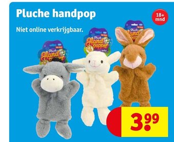 Kruidvat Pluche handpop aanbieding