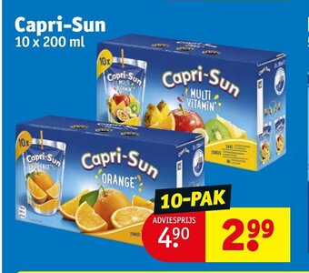 Kruidvat Capri-Sun 10 x 200 ml aanbieding