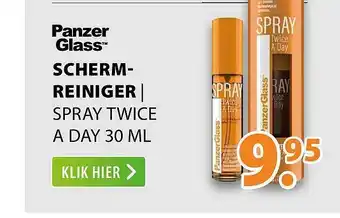 Expert Panzer Glass™ Schermreiniger | Spray Twice A Day 30 ML aanbieding