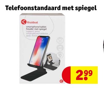 Kruidvat Telefoonstandaard met spiegel aanbieding