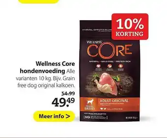 Boerenbond Wellness Core Hondenvoeding 10% Korting aanbieding