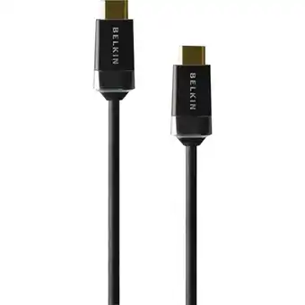 Conrad Belkin hdmi aansluitkabel hdmi-a stekker, hdmi-a stekker 1.00 m zwart hdmi0018g-1m vergulde steekcontacten hdmi-kabel aanbieding