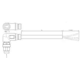 Conrad Te connectivity 2273082-1 sensor/actuator connector, geassembleerd m8 aantal polen: 4 stekker, haaks 1.50 m 1 stuk(s) aanbieding