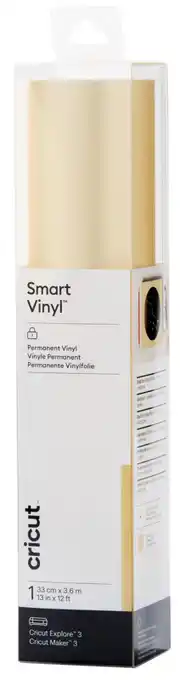 Coolblue Cricut smart vinyl permanent 33x366 shimmer goud aanbieding