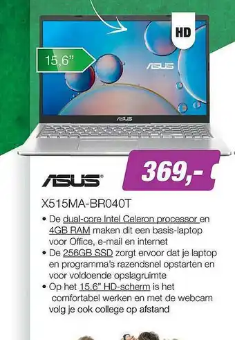 EP Asus X515MA-BR040T Laptop aanbieding