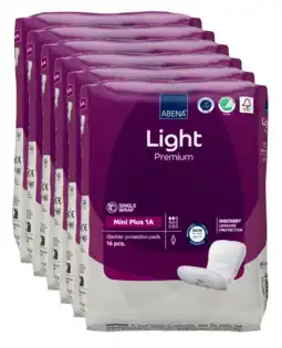 De Online Drogist Abena light premium mini plus 1a inlegverband - multiverpakking 6x16st aanbieding