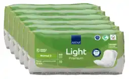 De Online Drogist Abena light premium normal 2 inlegverband - multiverpakking 6x12st aanbieding