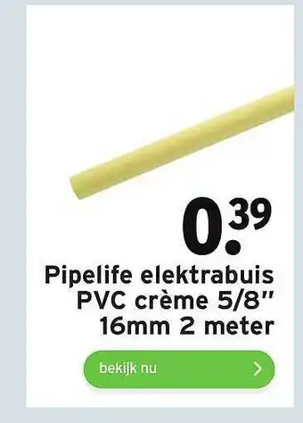 GAMMA Pipelife Elektrabuis PVC Crème 5-8 aanbieding