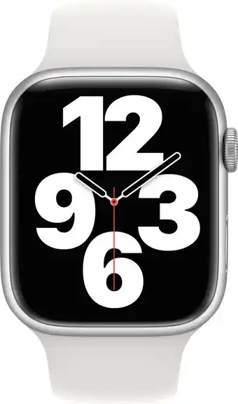 Bol.com Apple watch sportbandje - voor apple watch 3/4/5/6/7/8/se/ultra 42/44/45/49mm - wit aanbieding