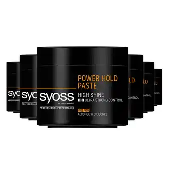 Wehkamp Syoss men power hold extreme styling paste - 6 x 150 ml - voordeelverpakking aanbieding