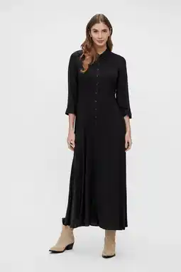 Wehkamp Y.a.s maxi blousejurk yassavanna zwart aanbieding