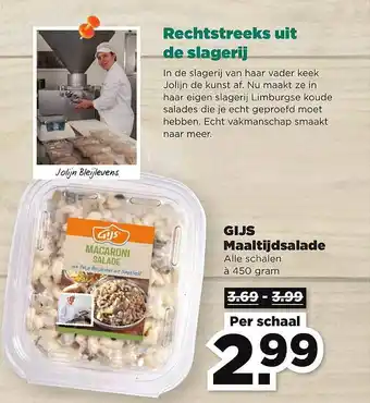 PLUS Gijs Maaltijdsalade aanbieding