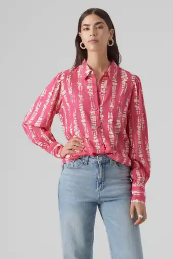 Wehkamp Vero moda blouse vmcevi met all over print fuchsia/wit aanbieding