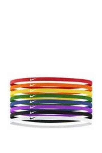 Wehkamp Nike   haarbandjes - set van 8 skinny rood/oranje/geel aanbieding