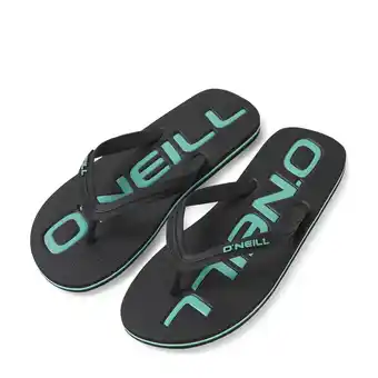 Wehkamp O'neill profile logo sandals  teenslippers zwart/groen aanbieding