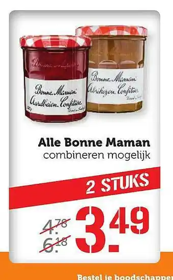 Coop Alle Bonne Maman aanbieding