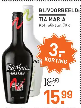 Gall & Gall Bijvoorbeeld tia maria 70cl aanbieding