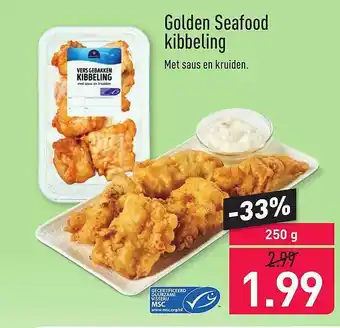 ALDI golden Seafood Kibbeling 250g aanbieding