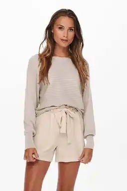 Wehkamp Only trui onladaline met textuur beige aanbieding