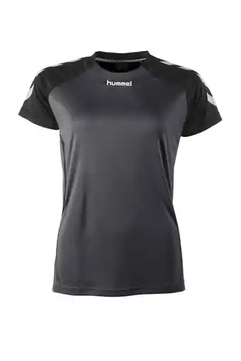Wehkamp Hummel sport t-shirt aarhus antraciet/zwart aanbieding