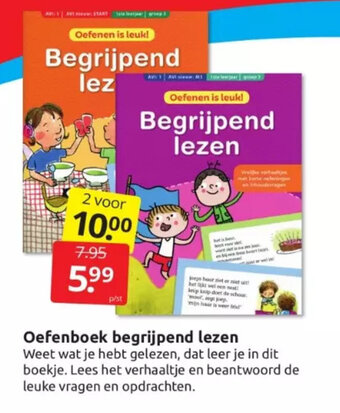 Boekenvoordeel Oefenboek begrijpend lezen aanbieding