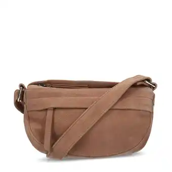 Wehkamp Manfield  suède crossbody tas beige aanbieding