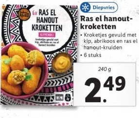 Lidl Ras el hanoutkroketten aanbieding