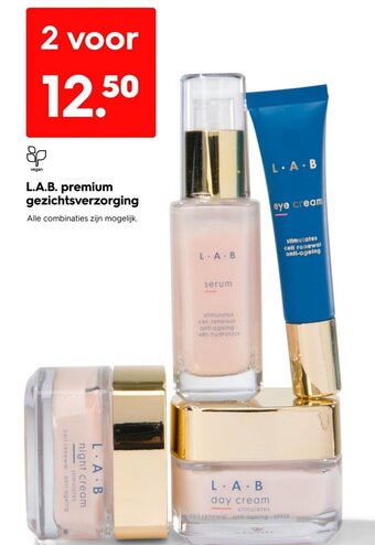 HEMA L.A.B. premium gezichtsverzorging Alle combinaties zijn mogelijk. aanbieding