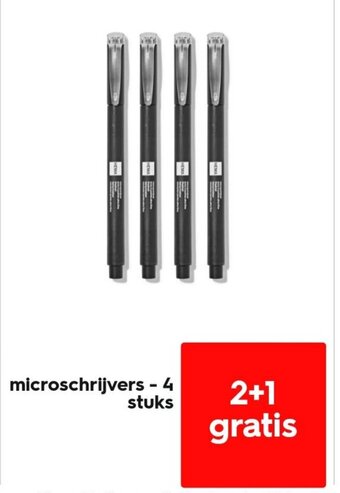 HEMA microschrijvers - 4 stuks aanbieding