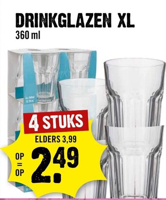 Dirck 3 DRINKGLAZEN XL aanbieding