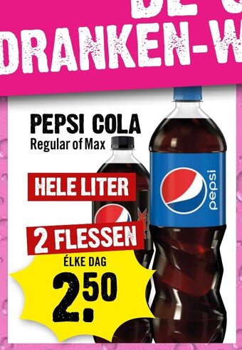 Dirck 3 PEPSI COLA Regular of Max aanbieding