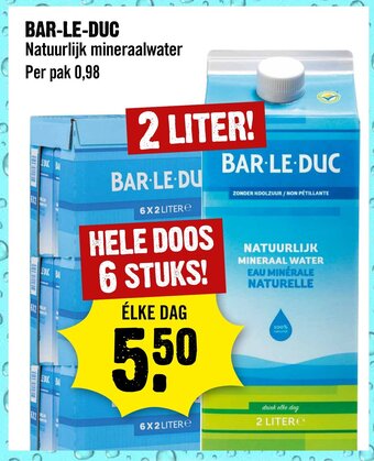 Dirck 3 BAR-LE-DUC Natuurlijk mineraalwater aanbieding