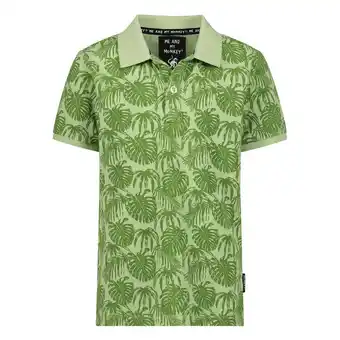 Wehkamp Me & my monkey polo van biologisch katoen groen aanbieding