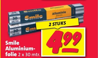 Nettorama Smile Aluminium-folie 2 x 30 mtr. aanbieding