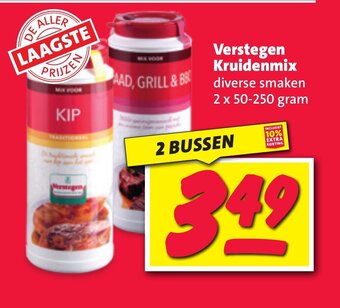 Nettorama Verstegen Kruidenmix diverse smaken 2 x 50-250 gram aanbieding