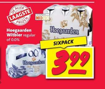 Nettorama Hoegaarden Witbier regular of 0.0% aanbieding