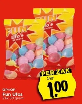 Vomar Voordeelmarkt Fun ufos aanbieding