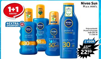 Trekpleister Nivea Sun M.u.v. mini's. aanbieding