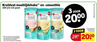 Kruidvat Kruidvat maaltijdshake** en -smoothie aanbieding