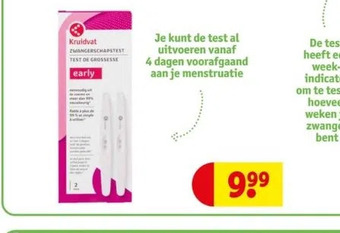 Kruidvat Kruidvat zwangerschapstest aanbieding