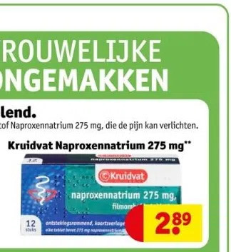 Kruidvat Kruidvat naproxennatrium 275 mg aanbieding