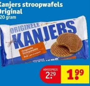 Kruidvat Kanjers stroopwafels original aanbieding