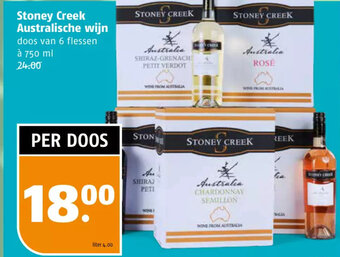 Poiesz Stoney Creek Australische wijn doos van 6 flessen à 750 ml aanbieding