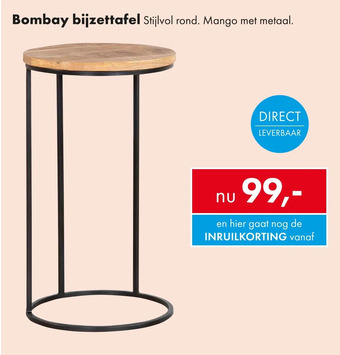 Woonsquare Bombay bijzettafel aanbieding